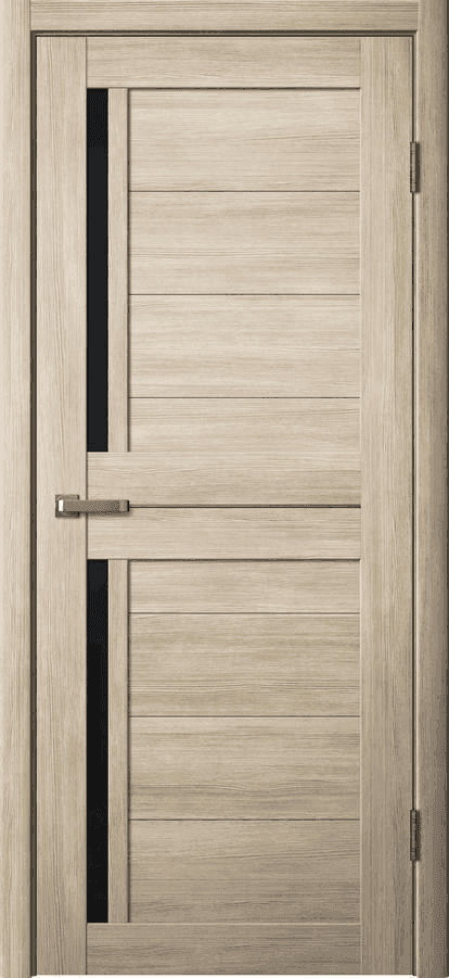 Дверь La Stella 202 ясень латте / чёрный