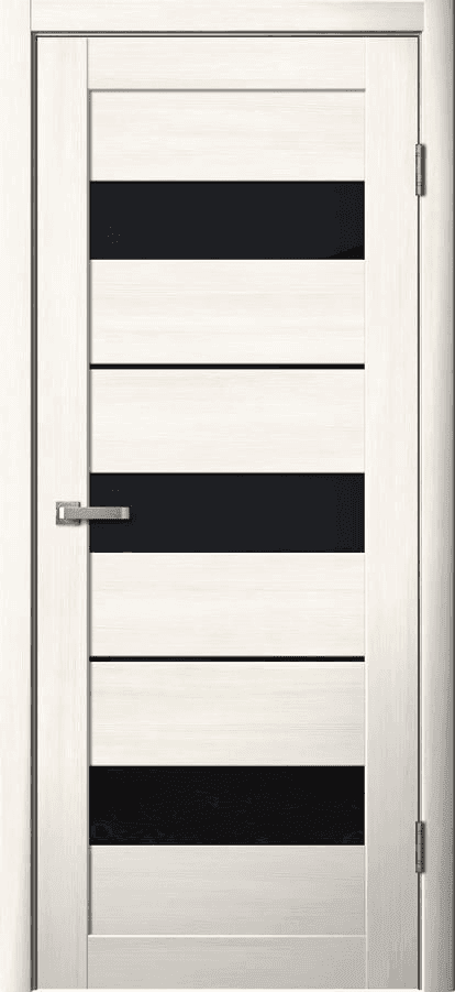 Дверь La Stella 200 ясень снежный / чёрный