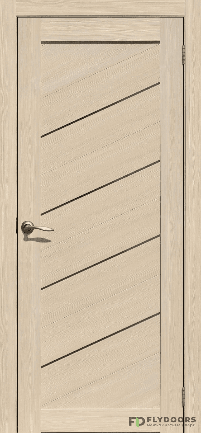 Входная дверь La Stella 215 ясень латте / чёрный