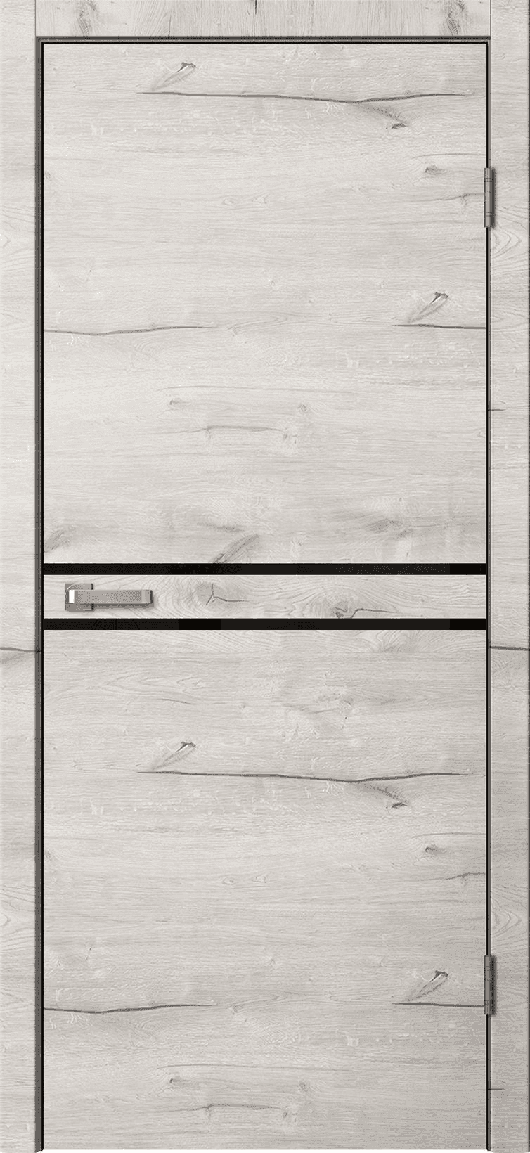 Входная дверь Loft LF03 дуб арктик / чёрный