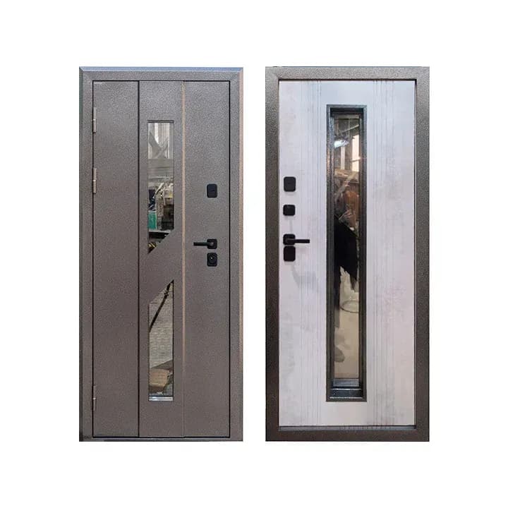 Входная дверь Медверь 4.0 антик черное серебро / бетон