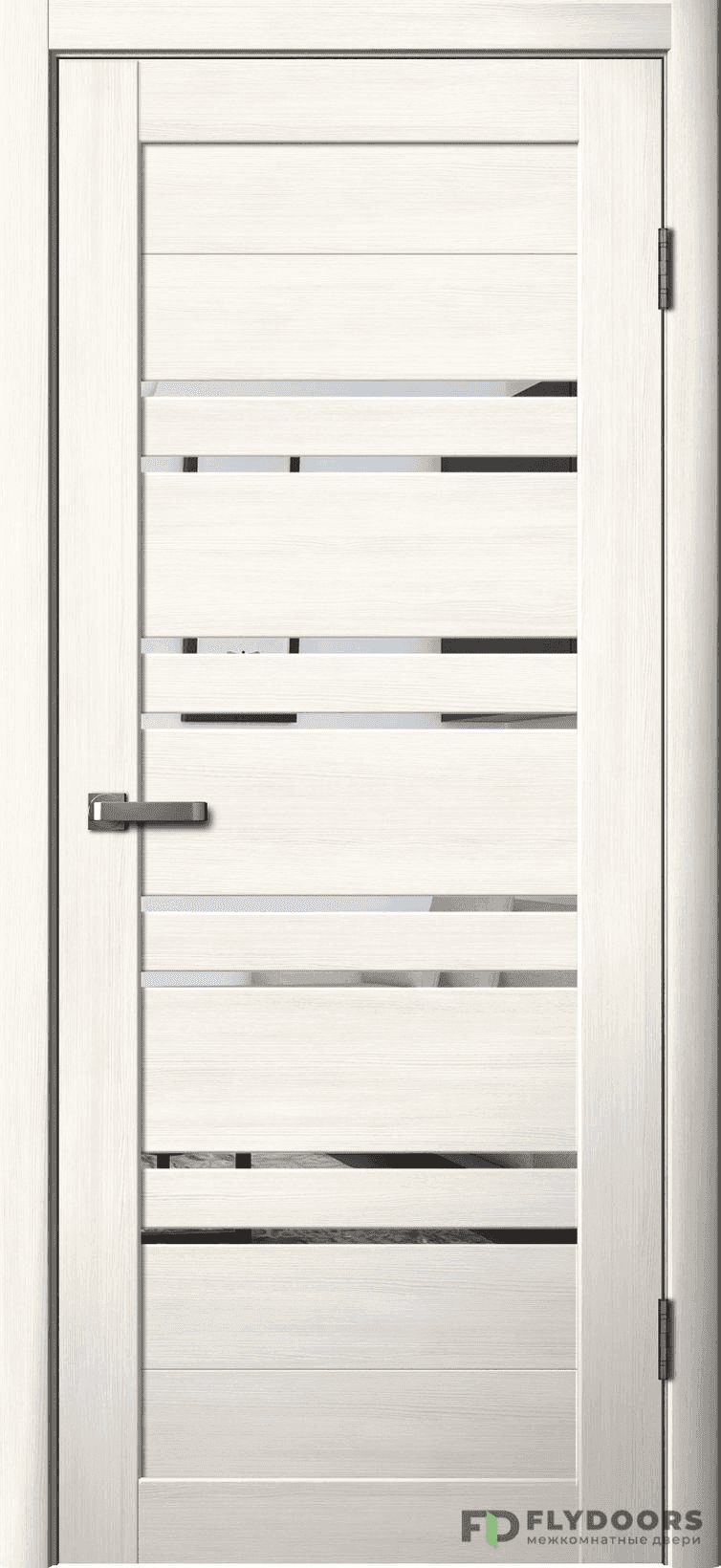 Входная дверь La Stella 282 ясень снежный / зеркало