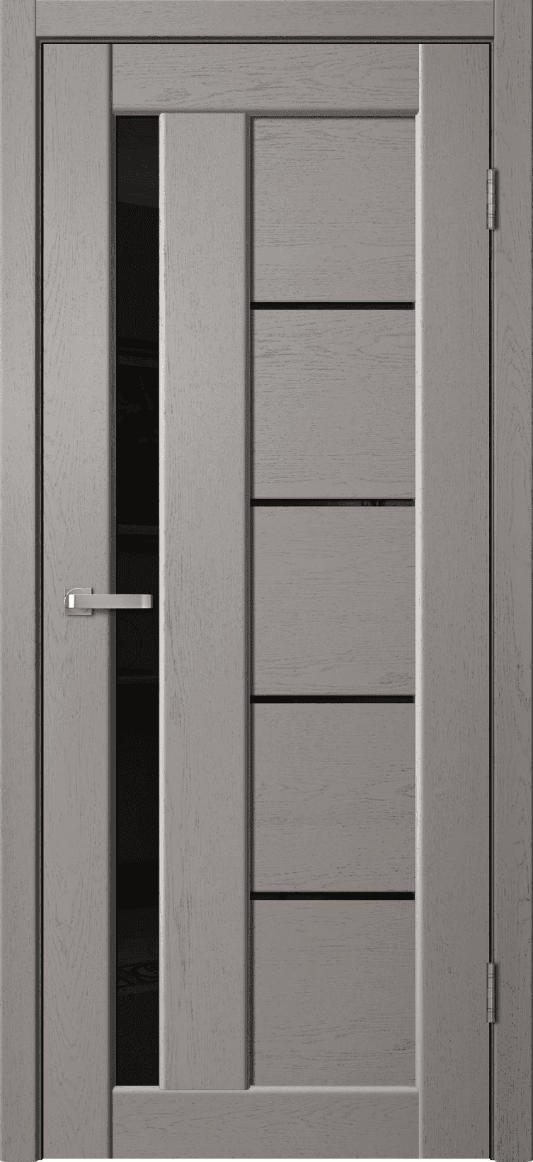 Входная дверь Status ST03 грей / чёрный лакобель