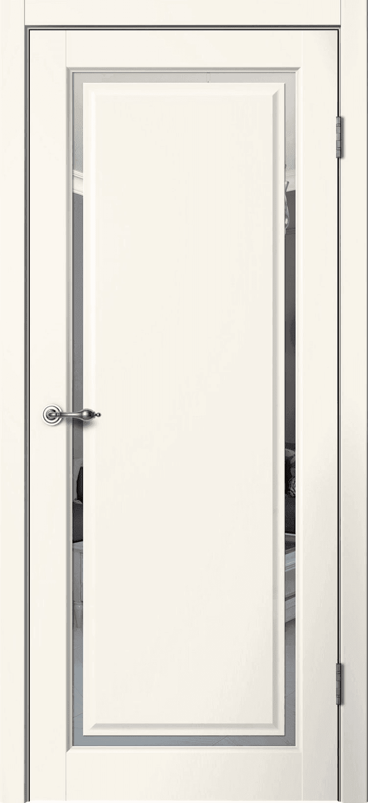 Входная дверь Estetic E05 ваниль / зеркало