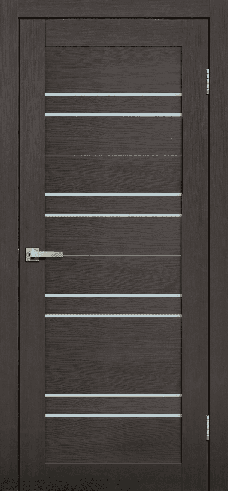 Входная дверь Lite Doors L11 венге 3D / матовое стекло