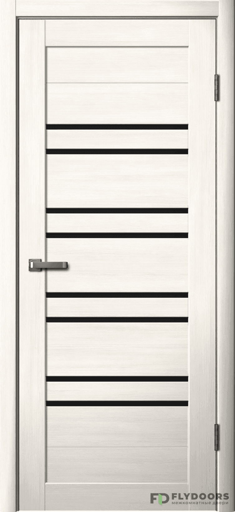 Входная дверь La Stella 282 ясень снежный / чёрный