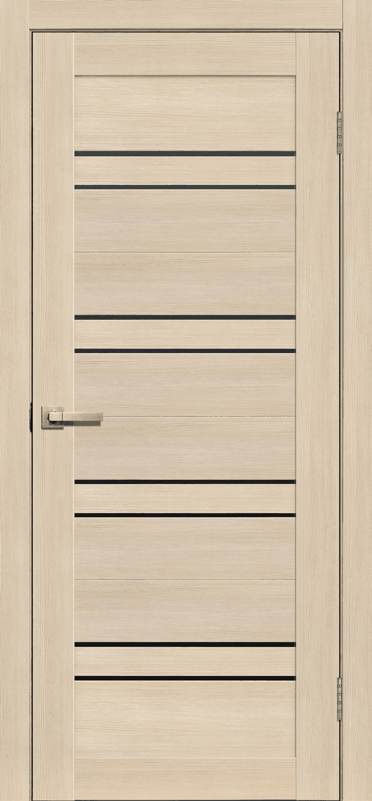 Входная дверь Lite Doors L11 ясень / чёрный лакобель