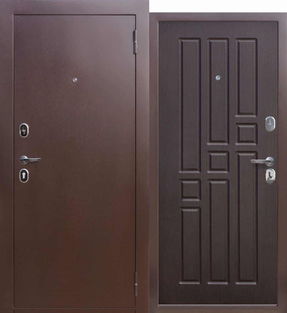 Входная дверь Гарда Mini антик медь / венге