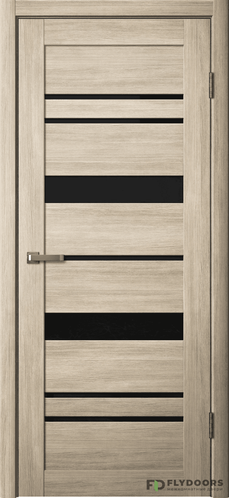 Входная дверь La Stella 283 ясень латте / чёрный