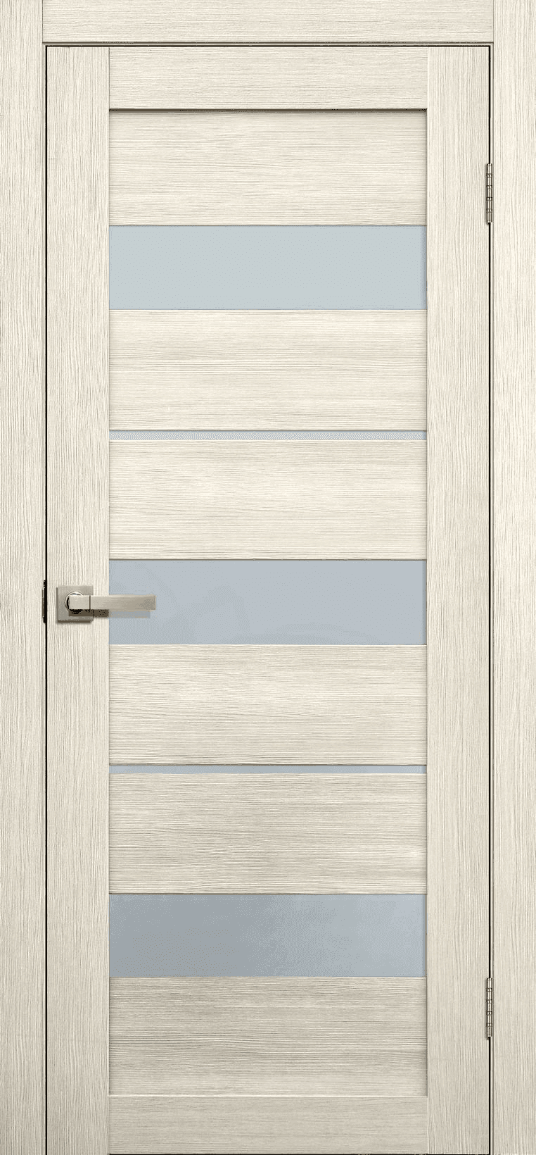 Входная дверь Lite Doors L20 бьянко / матовое стекло