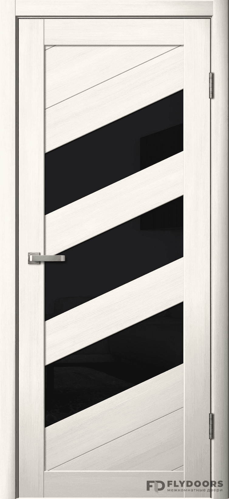 Входная дверь La Stella 216 ясень снежный / чёрный