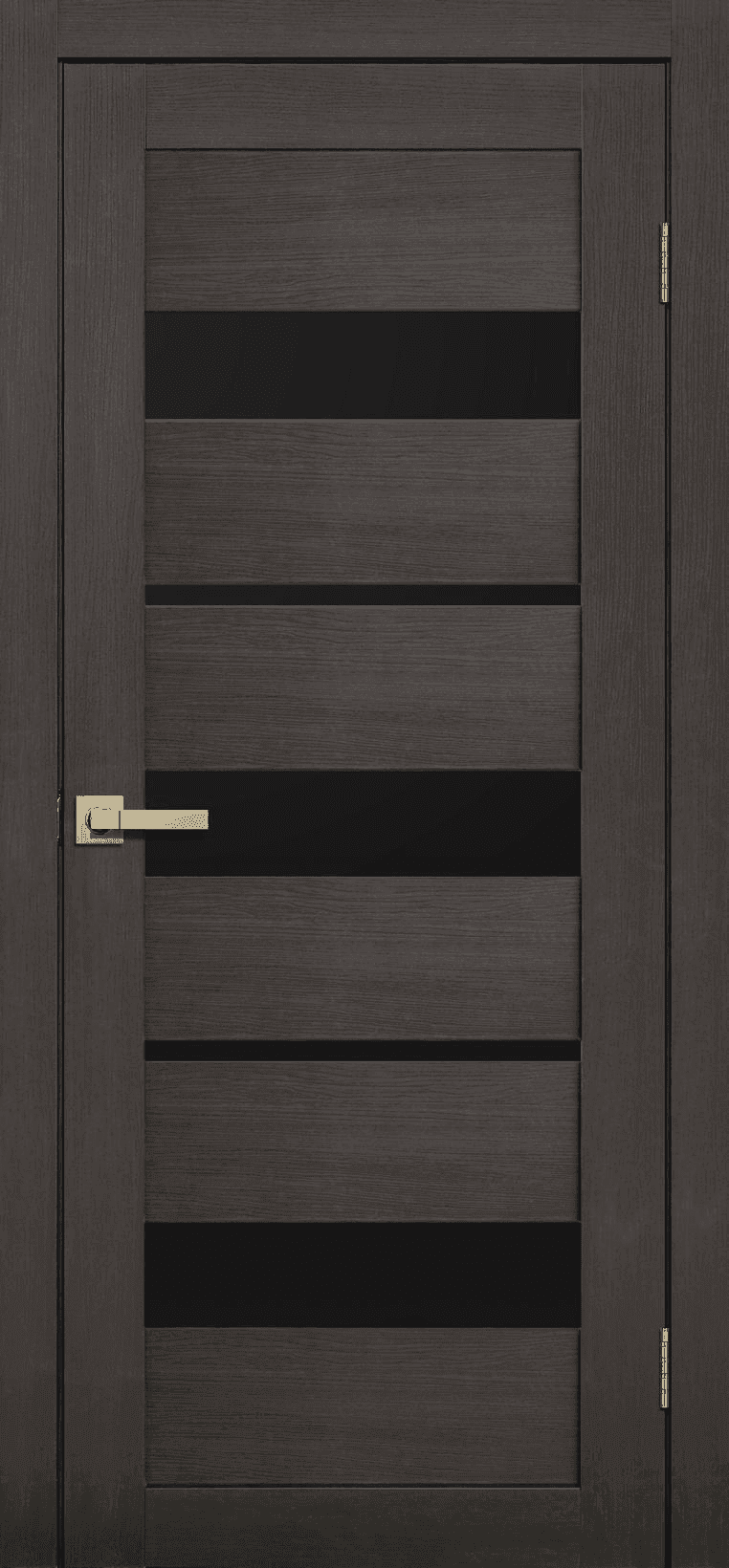 Входная дверь Lite Doors L20 венге 3D / чёрный лакобель