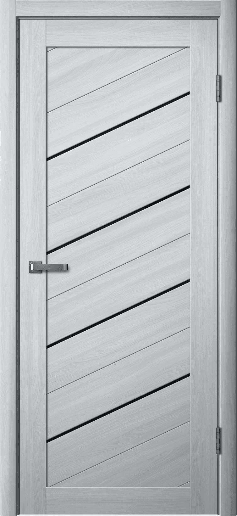 Входная дверь La Stella 215 ясень пепельный / чёрный