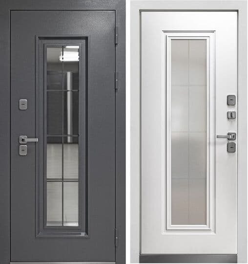 Входная дверь Termo 4 графит / белый