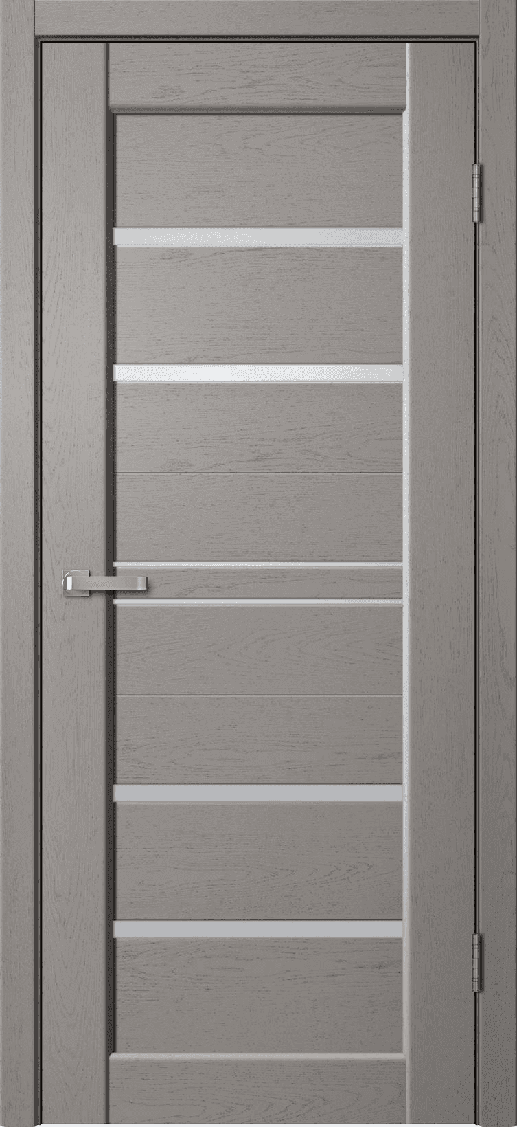 Входная дверь Status ST02 грей / матовое стекло