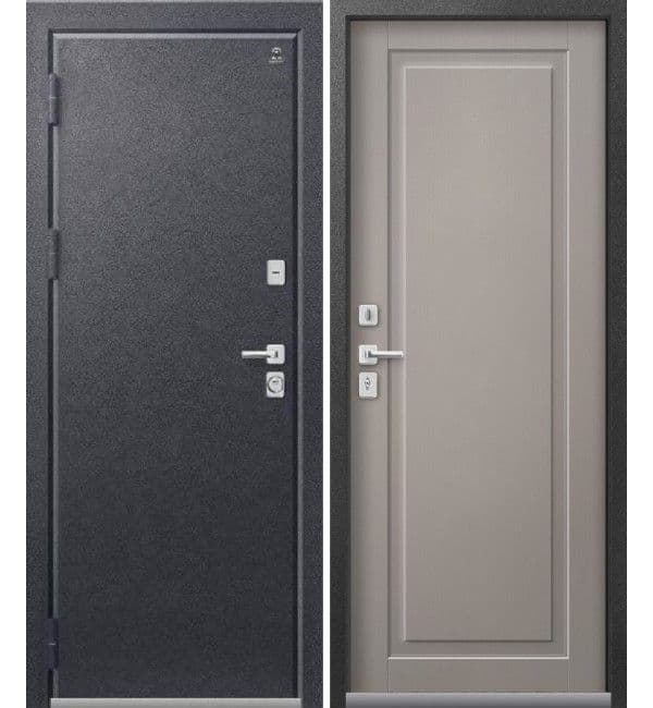 Дверь Т-4 антрацит муар / кашемир грей