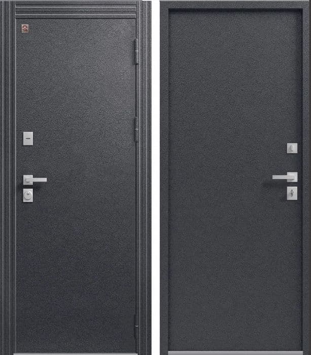 Входная дверь Т-1 антрацит муар / антрацит муар