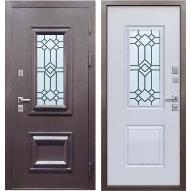 Входная дверь Термо 3 шервуд / белый