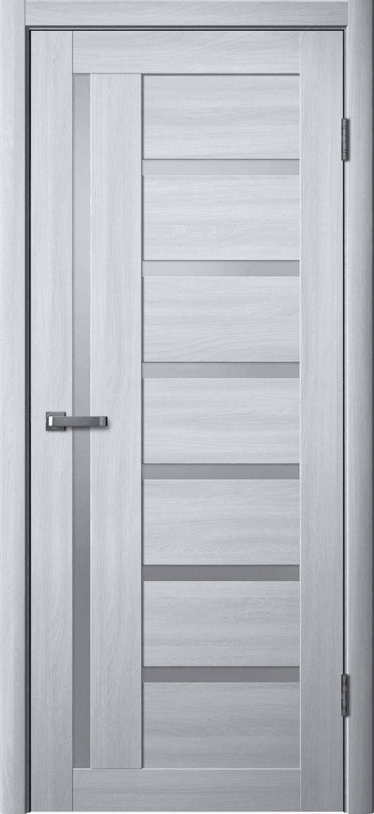 Входная дверь La Stella 217 ясень пепельный / матовое стекло