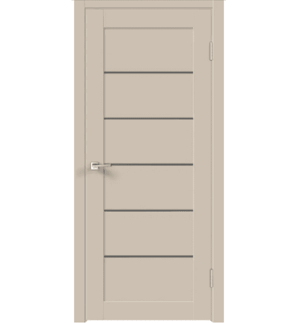 Входная дверь Linea 1 кварцит / матовое стекло графит