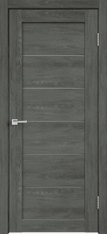 Входная дверь Linea 1 дуб шале графит / матовое стекло