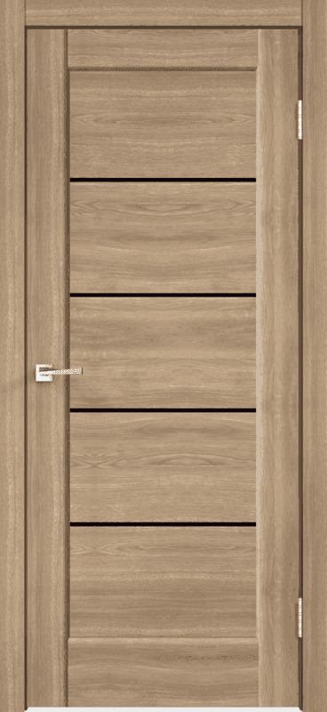 Входная дверь Premier 1 дуб европейский  / чёрный лакобель