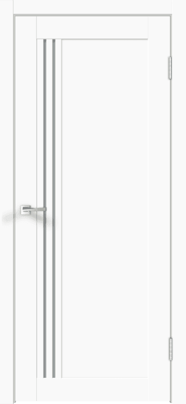 Входная дверь Xline 8 белый / матовое стекло