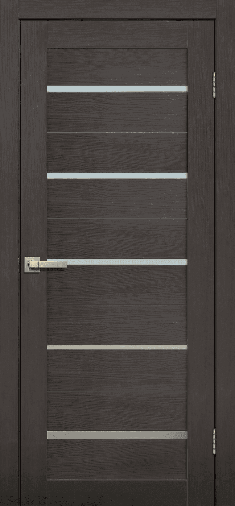 Входная дверь Lite Doors L26 венге 3D / матовое стекло