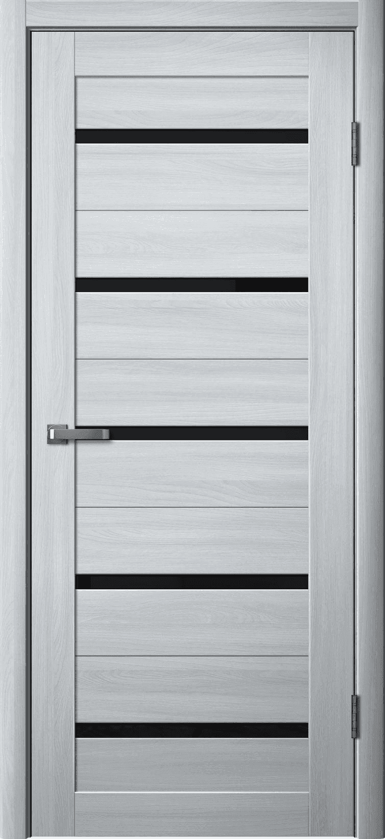 Входная дверь La Stella 206 ясень пепельный / чёрный