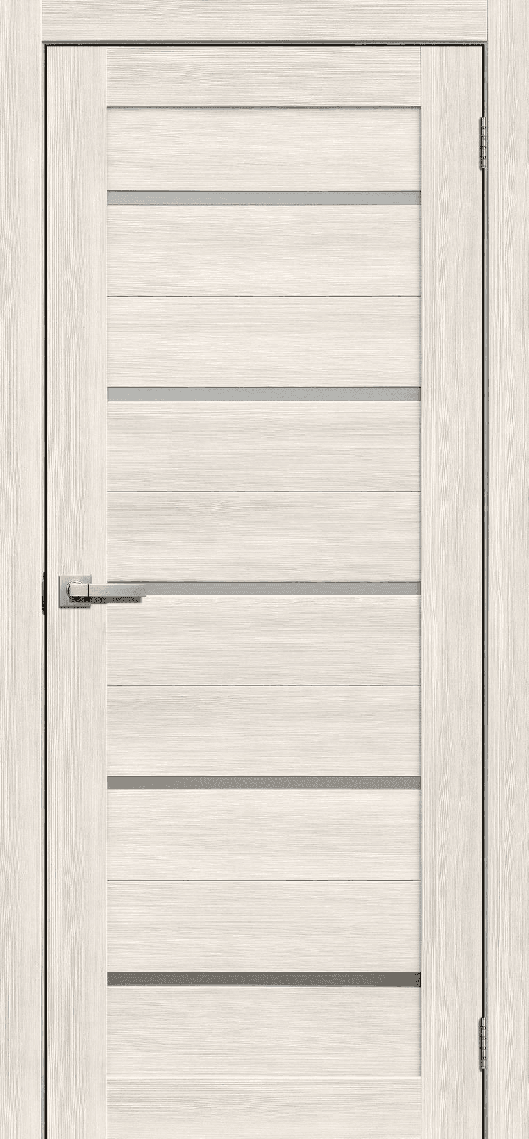 Входная дверь Lite Doors L26 бьянко / матовое стекло