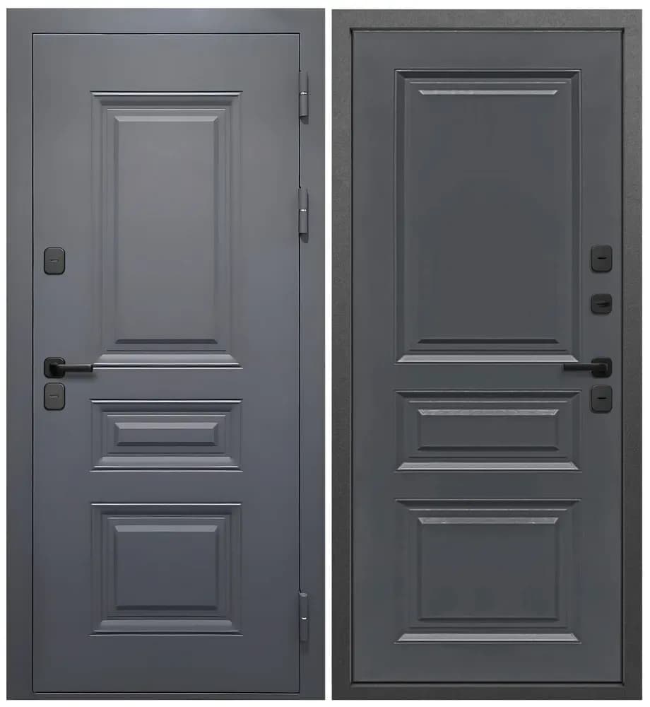 Входная дверь Luxor Термо Классика графит муар / графит