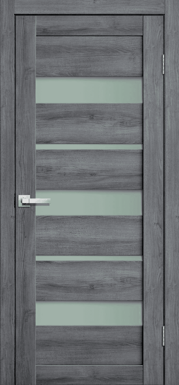 Входная дверь Lite Doors L20 дуб стоунвуд / матовое стекло