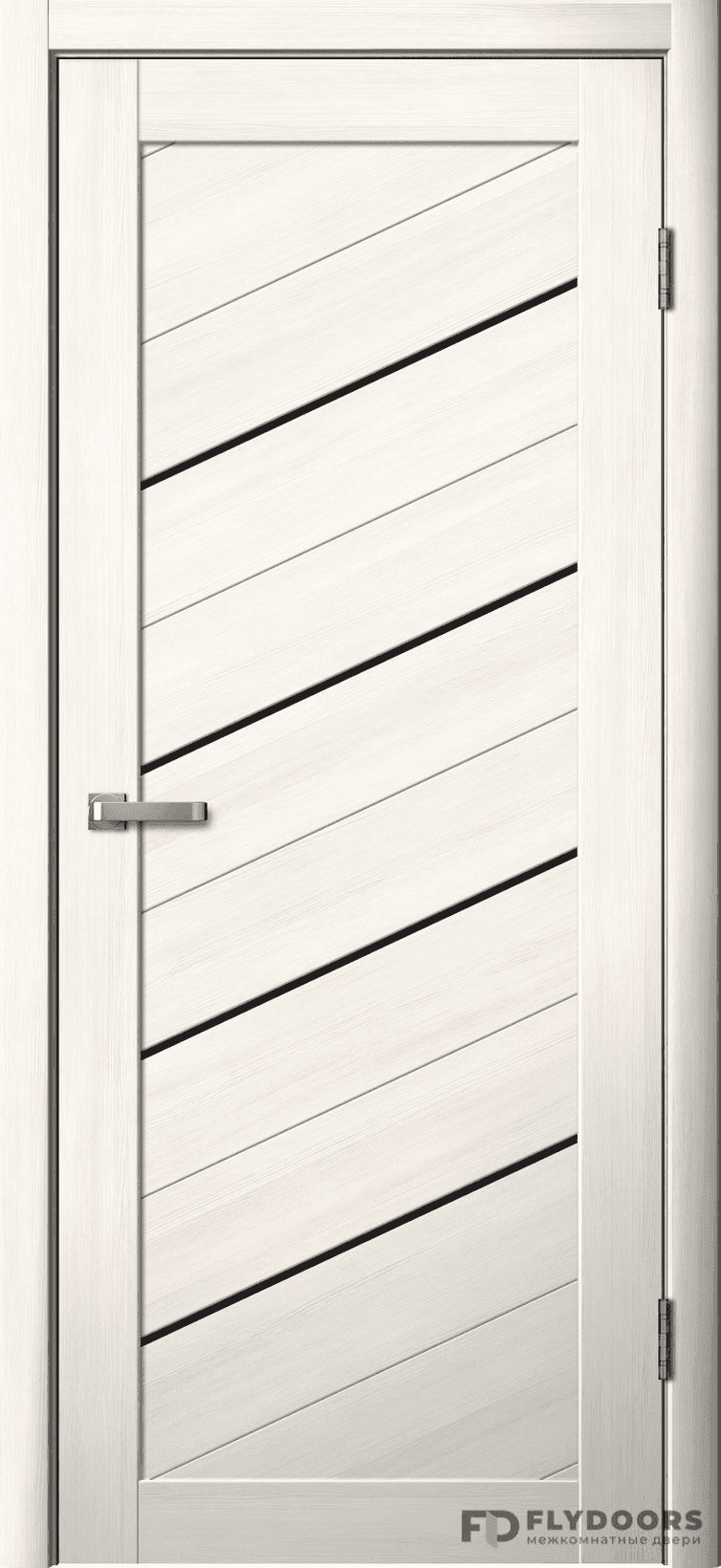 Входная дверь La Stella 215 ясень снежный / чёрный