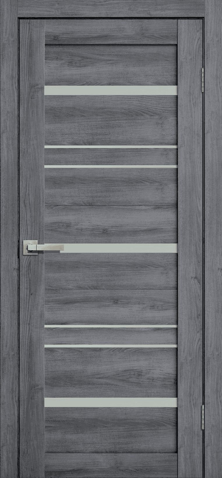 Входная дверь Lite Doors L12 дуб стоунвуд / матовое стекло