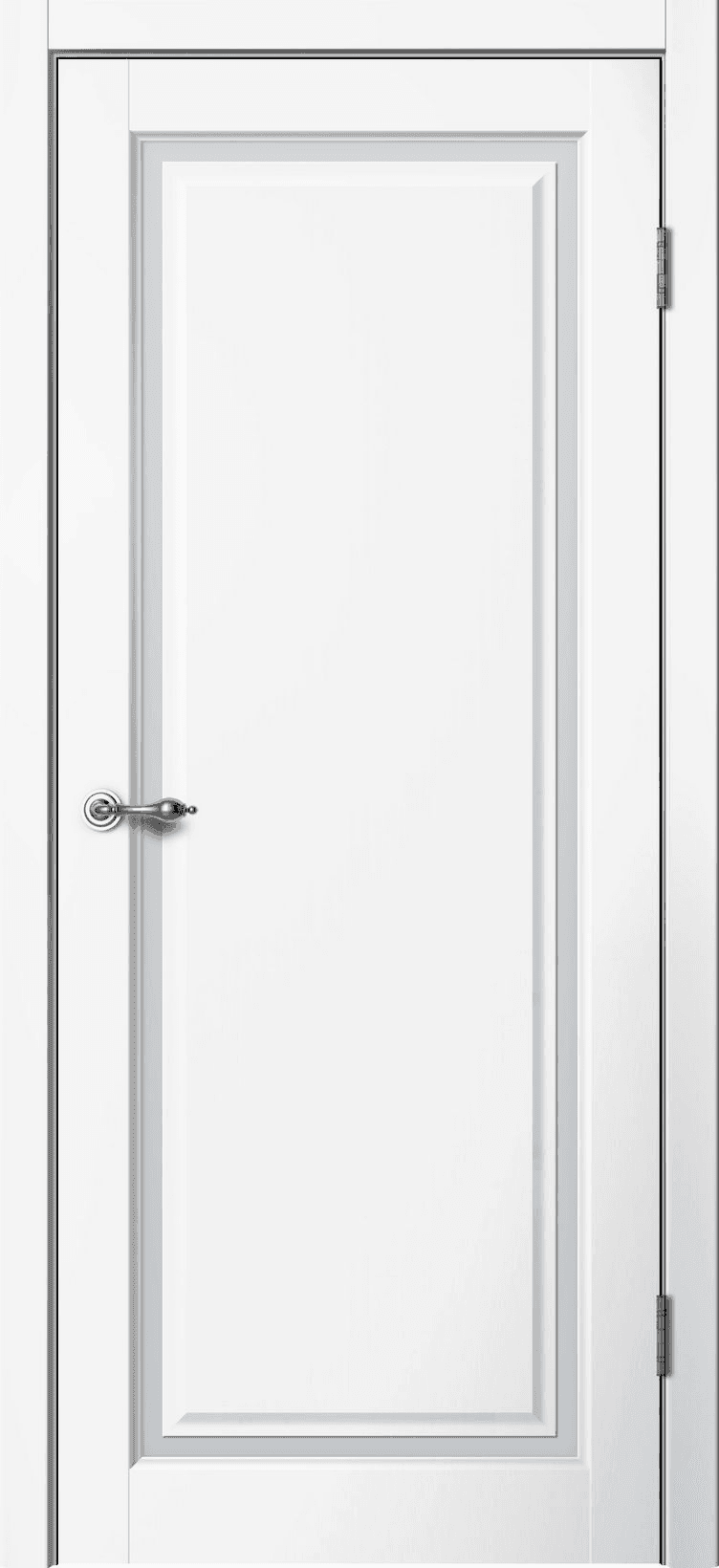 Входная дверь Estetic E05 белый / матовое стекло