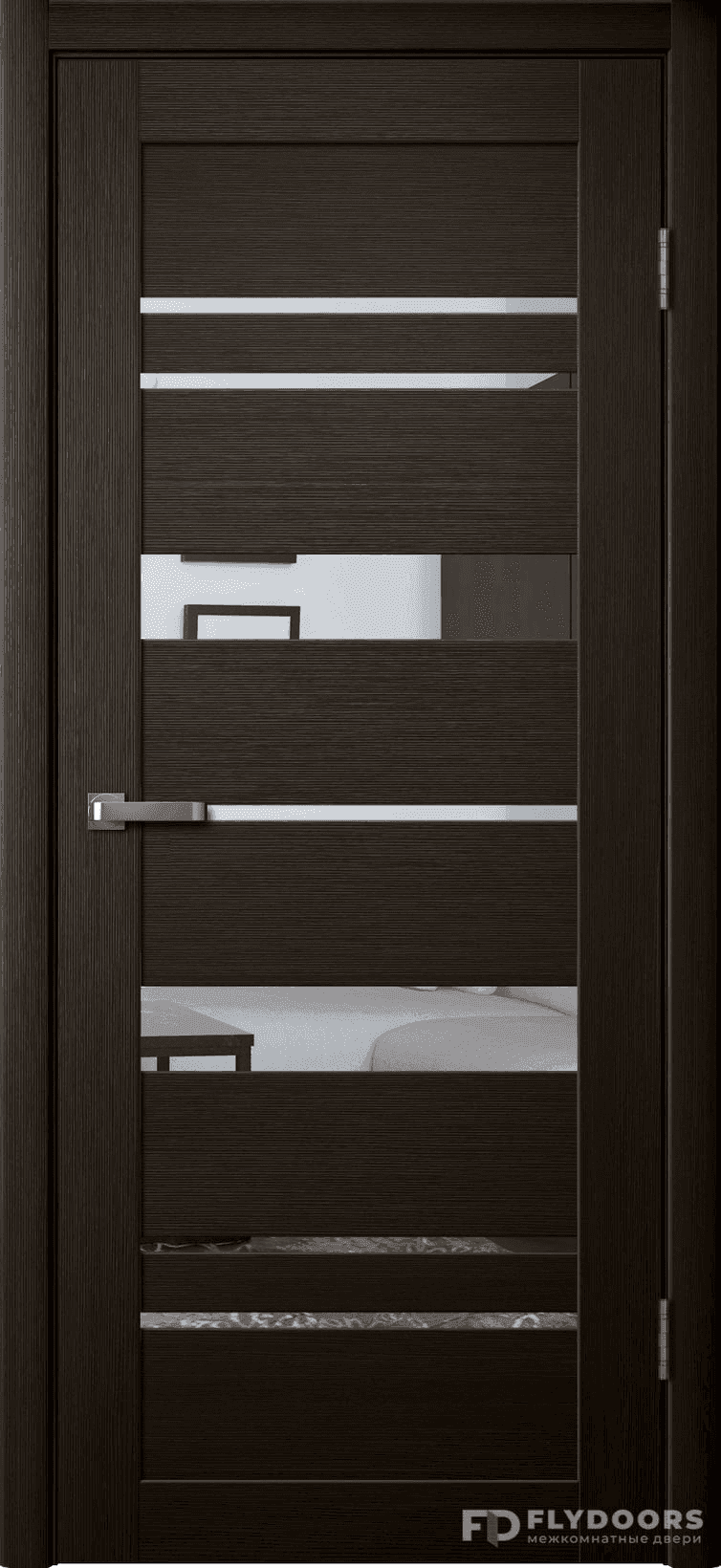 Входная дверь La Stella 283 дуб мокко / зеркало