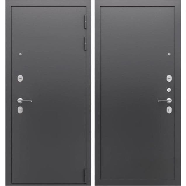 Входная дверь Прагматик Букле черный муар / черный муар