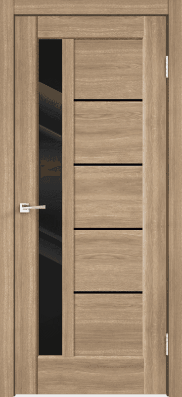 Входная дверь Premier 3 дуб европейский / чёрный лакобель