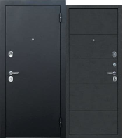 Входная дверь Гарда Букле черный муар / чёрный